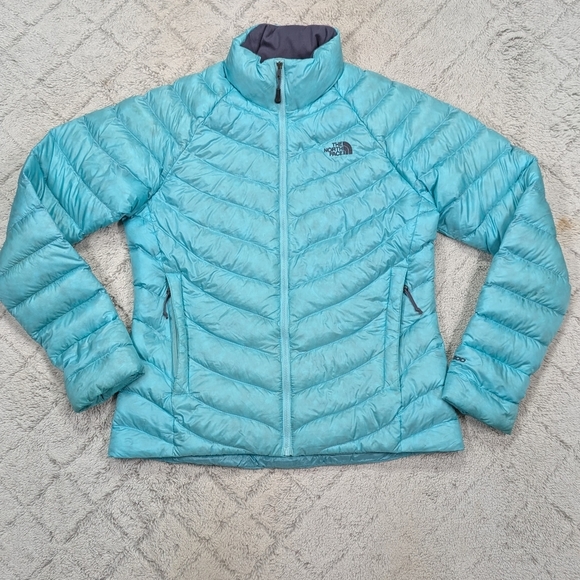 The North Face Jacket Womens M Blue Thunder Down 800 Puffer Light Packable - Picture 1 of 13